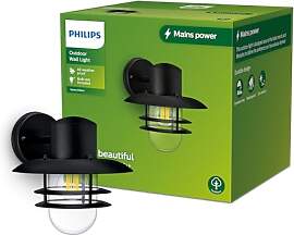 Philips Outdoor Inyma Wandleuchte rund, max. 25W,