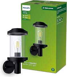 Philips Outdoor Listra Wandleuchte rund, max. 25W, 