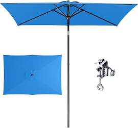 PHI VILLA 210x140x220cm Sonnenschirm Eckig mit