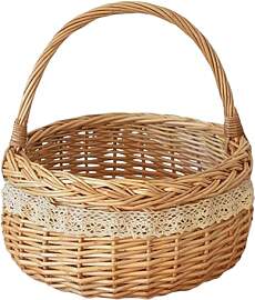 Picknickkorb – 11 Zoll Runder Picknickkorb |