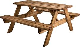 Picknicktisch Resmo aus Kiefernholz,
