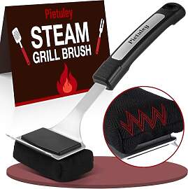 Pietuley Grillbürste Borstenfrei für Gussrost,