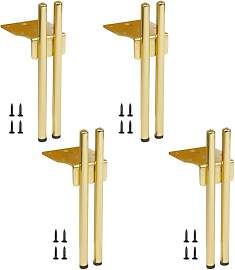 Pilikoll 4 Stück Möbelfüße Metall Gold Ersatz