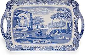 Pimpernel Blue Italian Large Melamine Tray by Spode