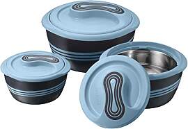 Pinnacle Thermoschüssel mit Deckel 3tlg. Set 2,5