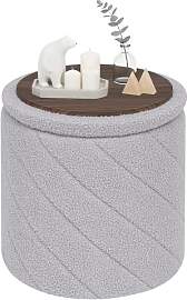 PINPLUS Sitzhocker mit Stauraum Rund, Weicher