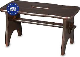 Pinus - Holzhocker 38x18x21 cm, Tritthocker aus