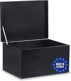 Pinus - Holzkiste mit Deckel 40x30x23 cm, Box ohne 