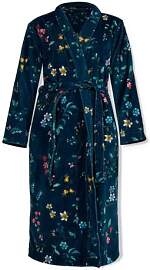 Pip Studio Bademantel Les Fleurs Dunkel Blau XS