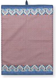 Pip Studio Flower Festival Geschirrtuch Blue-rot