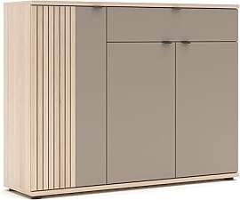 PISA Schuhschrank mit 1 Schubkasten, 3 Holztüren