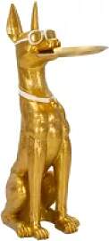 Pitbull Statue mit Tablett Mauro Ferretti