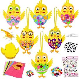 PIujsym 12 Stück Bastelset Ostern Kinder Filz