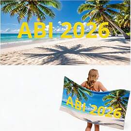 PIujsym 160x80cm Blau Strandtuch, Lustiges