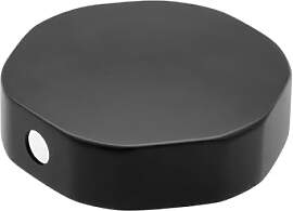 Piuluvor® Badewannen Drehknopf Schwarz, 74mm