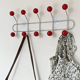 piuytrew Kleiderhaken Holzkugel Wandgarderobe