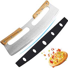 Pizza Wiegemesser, Pizzaschneider Wiegemesser aus