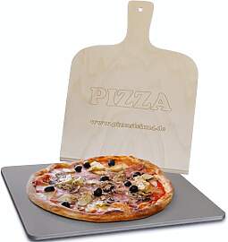Pizzastahl für Backofen und Grill, geschliffener