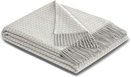 Plaid BIEDERLACK "Vivo", silber, B:130cm 