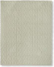Plaid DESCANSO "Jacquard teddy", grün