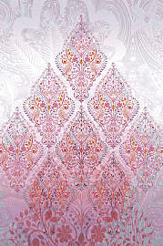 Plaid FLEURESSE "4223", bunt (rot,
