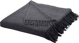 Plaid "Mila", grau (anthrazit), B:130cm