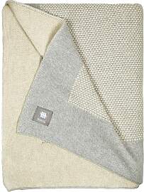 Plaid MUSTERRING "Knit", grau, B:130cm