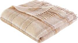 Plaid "Sinja", braun (taupe), B:140cm