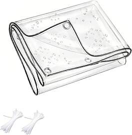 Plane Transparent mit Ösen 1X3M, PVC