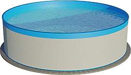 Planet Pool Stahlwandpool rund 550x120 cm, Stahl