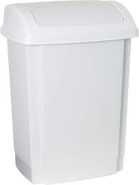 Plast Team 13410800 Abfalleimer mit Schwingdeckel, 