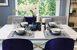Platzset ADAM "Easy Diamond" Gr. 1, blau 