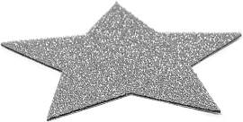 Platzset "Stern, Weihnachtsdeko", silber 