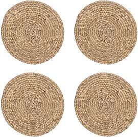 Platzset ZELLER PRESENT, beige (natur), Ø:38cm,