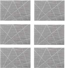 Platzset ZELLER PRESENT, grau (grau mit hellen