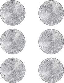 Platzset ZELLER PRESENT, silber, Ø:38cm,