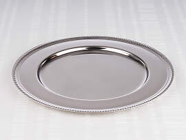 Platzteller APS, silber (edelstahlfarben),