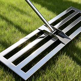 PLBBJH 75*25cm Rasen-Nivellierrechen – Rechen