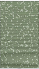 Plissee GARDINIA "Dekor Ginkgo Oesyter