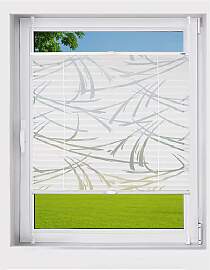 Plissee K-HOME "Ausbrenner Streifen,