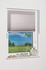 Plissee K-HOME "COMO", grau, B:30cm