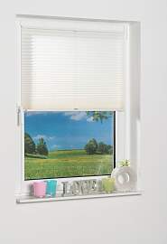 Plissee K-HOME "Klemmfix Pisa", beige