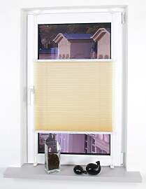 Plissee LIEDECO "Klemmfix" Gr. 5, beige, 