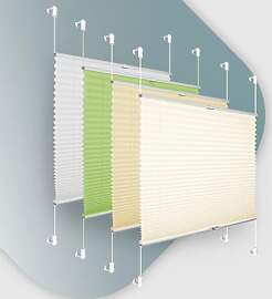 Plisseerollo ohne Bohren Klemmfix 50x130cm(BxH)