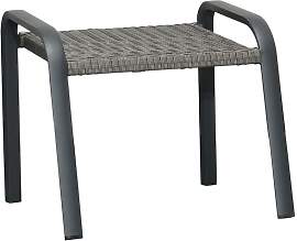 Ploß Kiribati Gartenhocker Aluminium/Geflecht