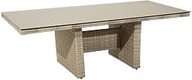 Ploß Sahara Gartentisch 220x100cm Geflecht/Glas