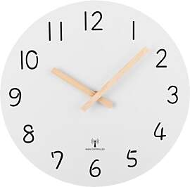 Plumeet Analoge Funk-Wanduhr, 25cm Rahmenlose