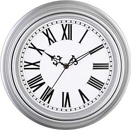 Plumeet Kleine Retro-Wanduhr, 25,4 cm, nicht