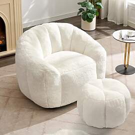 Pmango Sitzsack Loungesessel, 110×95×84 cm, mit