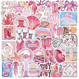 PNGIF Aesthetic Beachy Aufkleber 50 Stück,